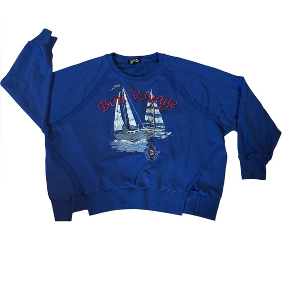 Vintage,Bon voyage, sailor sweater, XL - Picture 5 of 5